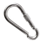 BANDOLA MOSQUETÓN CON SEGURO 5 cm CON 50 PIEZAS