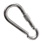 BANDOLA MOSQUETÓN CON SEGURO 5 cm CON 50 PIEZAS