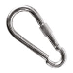 BANDOLA MOSQUETÓN CON SEGURO 6 cm CON 50 PIEZAS