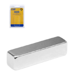 IMÁN NEODIMIO RECTANGULAR 25x4x5 mm BLISTER CON 5 PIEZAS