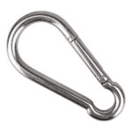 BANDOLA MOSQUETÓN INOXIDABLE 5 cm CARGA 99 K "X" PIEZA