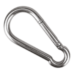 BANDOLA MOSQUETÓN INOXIDABLE 5 cm PIEZA "X"