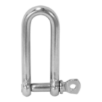 GRILLETE RECTO LARGO INOXIDABLE 6 mm CON 15 PIEZAS